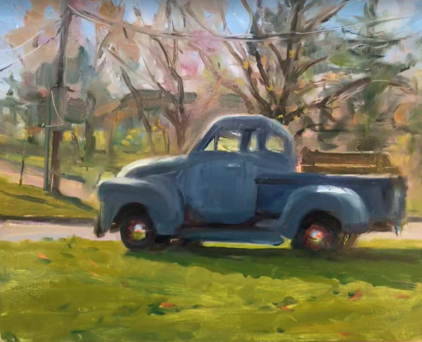 Light Blue Pickup, New Providence by Laurie Maher
