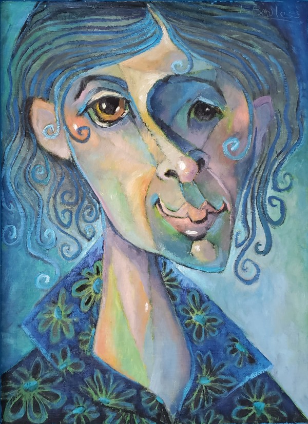 Woman in Blues #9 by Bernard Bowles