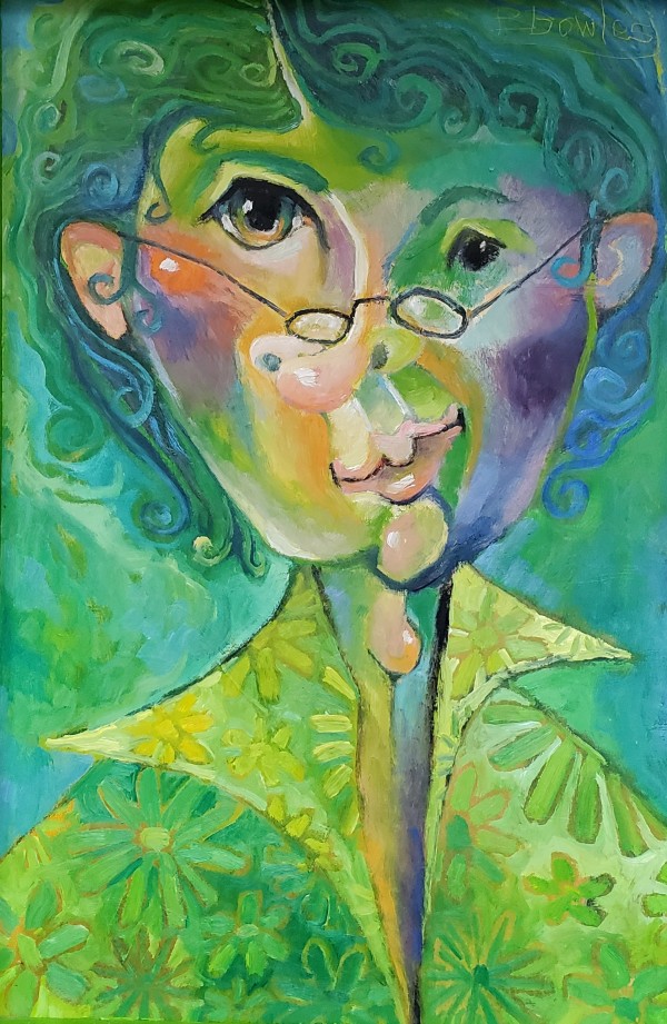 Lady With Glasses #3 by Bernard Bowles