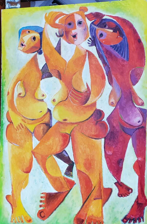 Three Dancing Girls #1 by Bernard Bowles