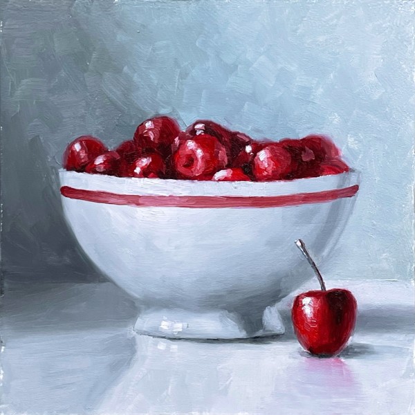 Cherries (8x8") by Cath Smith