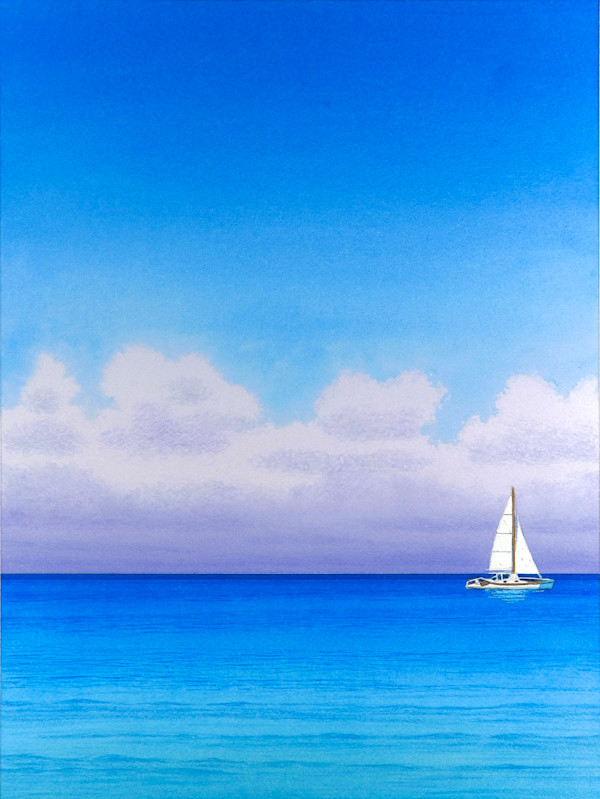 Grace Bay with Boat by Tatjana Garibaldi, Image 2.