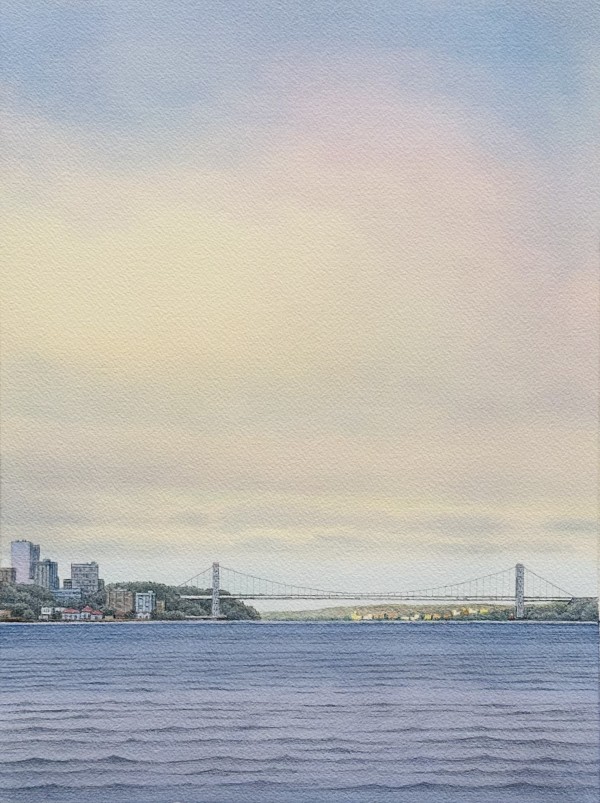 Sunset on the Hudson by Tatjana Garibaldi
