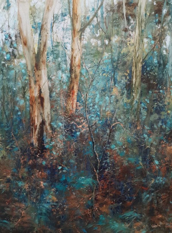 Through the eucalypts by Victoria Collins, Artist