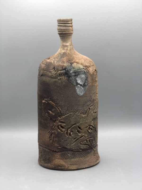 Pig Bottle with Salt Drip by Ron Meyers