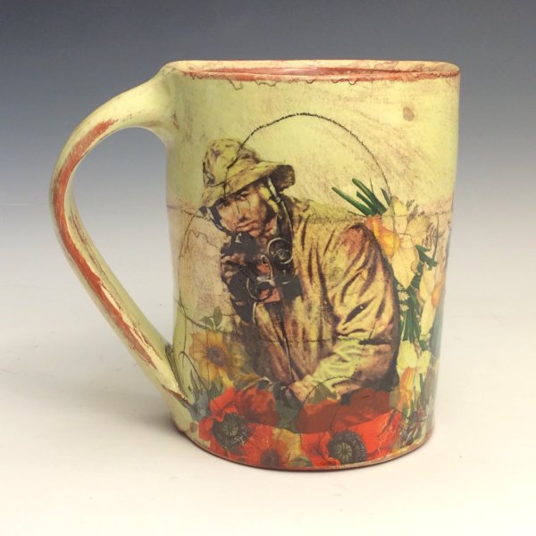 Mug - Boys with Flowers & Man with Binoculars by Eric Pardue
