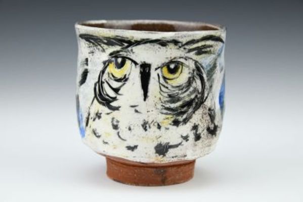 Owl Yunomi by Ron Meyers