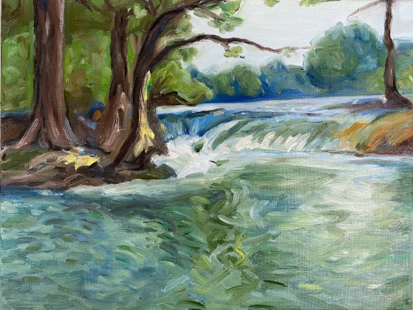 On the Guadalupe River (Study of Julian Onderdonk)