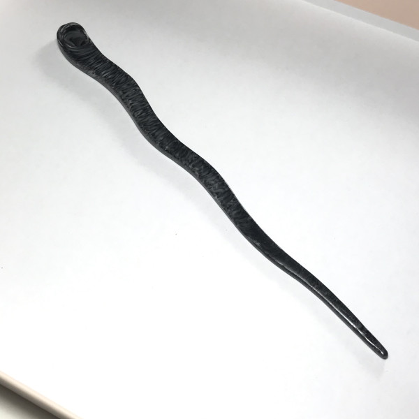 Black Marble Decorative Hair Stick