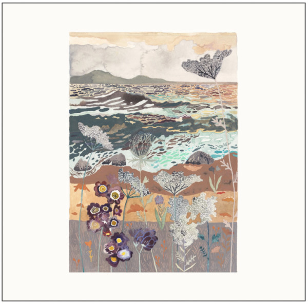 Lakeside and Wild Carrot Flower by Michelle Morin, Image 1.
