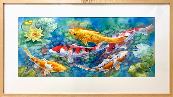 Gentle Waters, Koi I by Reiko Hervin, Image 1.