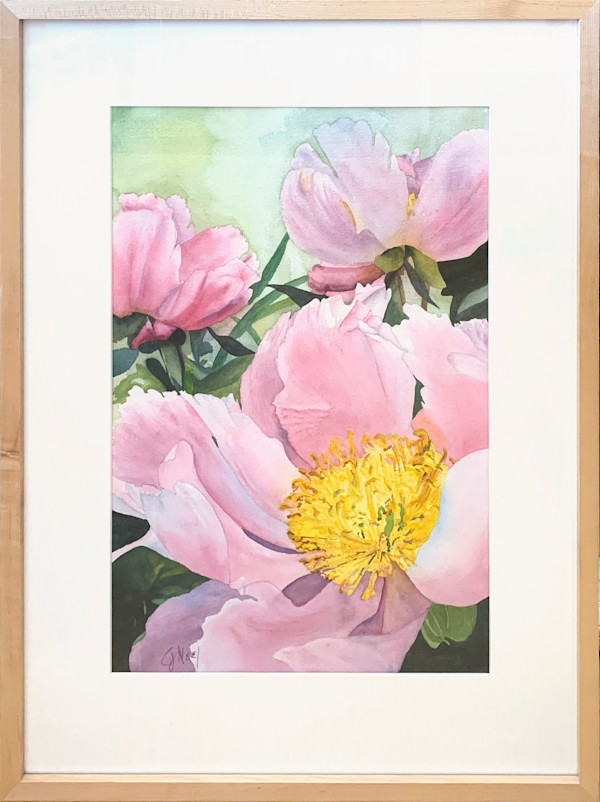 Butchart Peonies I by Carol Neel, Image 1.