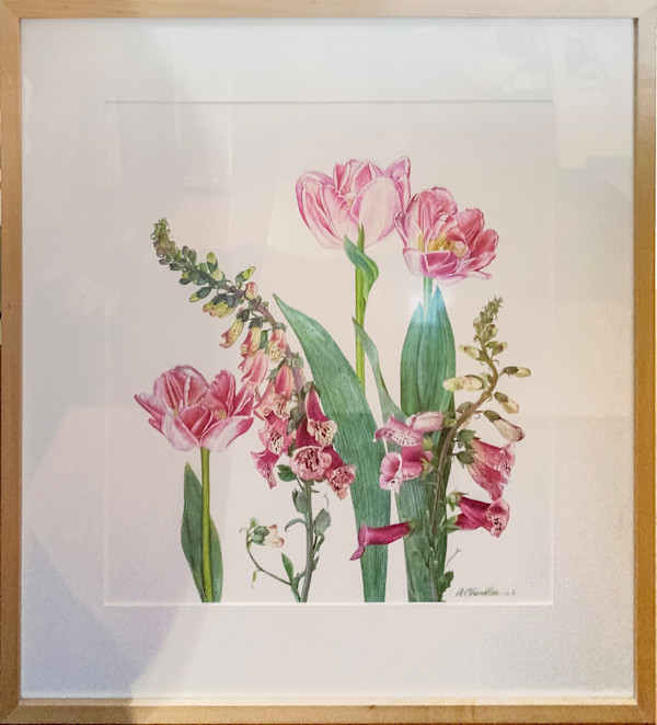 Tulips and Foxgloves by Annette Chandler, Image 1.