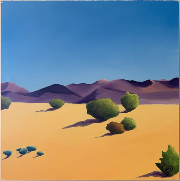 Purple Mountains with Orange I by Martha Kennedy, Image 1.