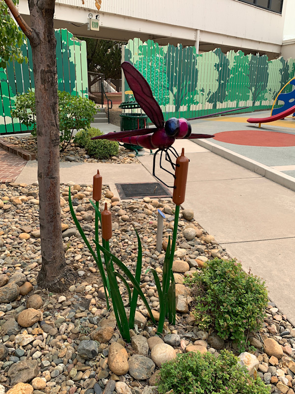 Dragonfly on Cattails by Beechwood Metalworks, Image 1.
