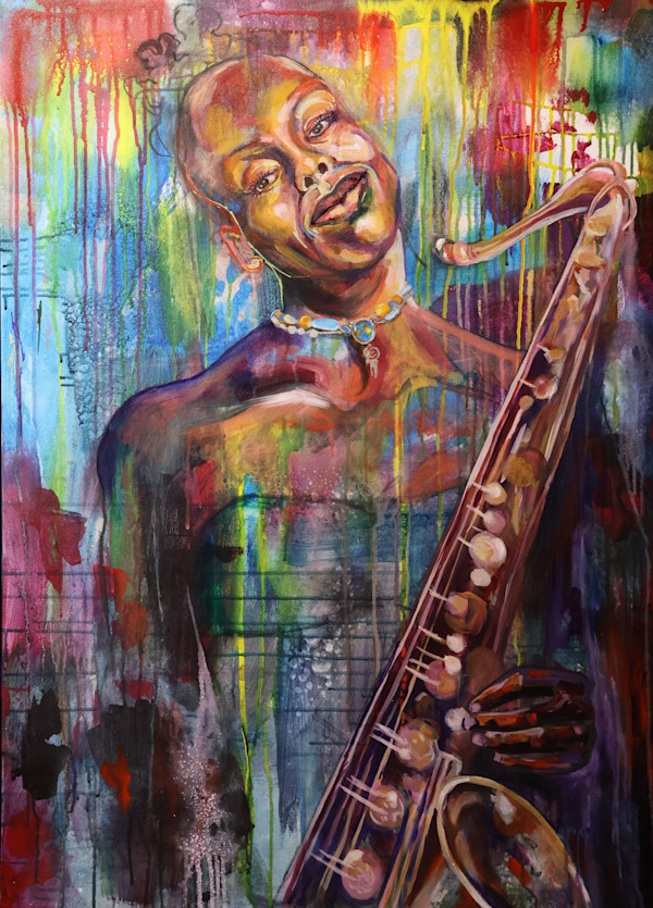 Jazzzzz'in (Saxophone player) by Cheryl Handy, Image 1.