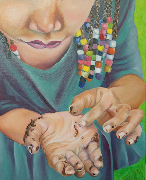Child's Play (embellished print) by Cheryl Handy