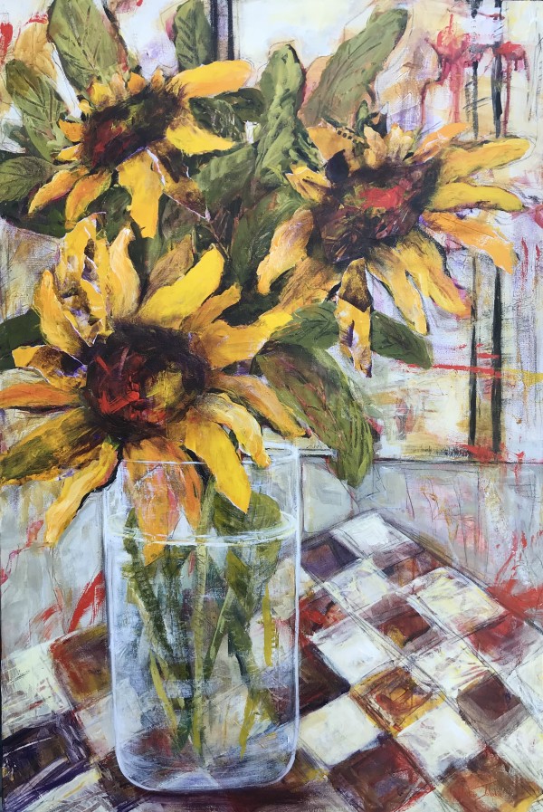 Sunflowers With Lunch by Nadine Johnson