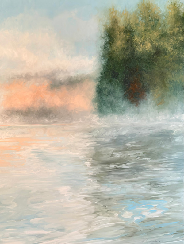 Morning Lake Mist by Kirby Fredendall