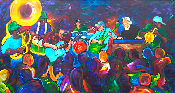 Live Musicians | Tulane Mural by Frenchy