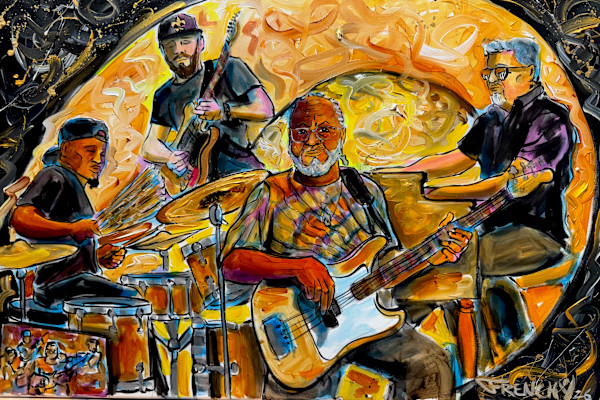 George Porter Trio w/ Chris Atkins by Frenchy, Image 2.