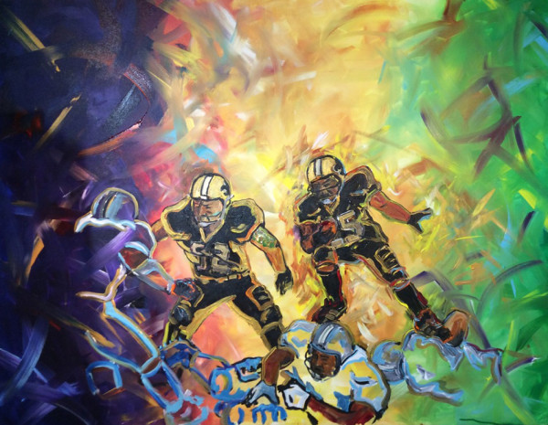Saints vs. Panthers by Frenchy