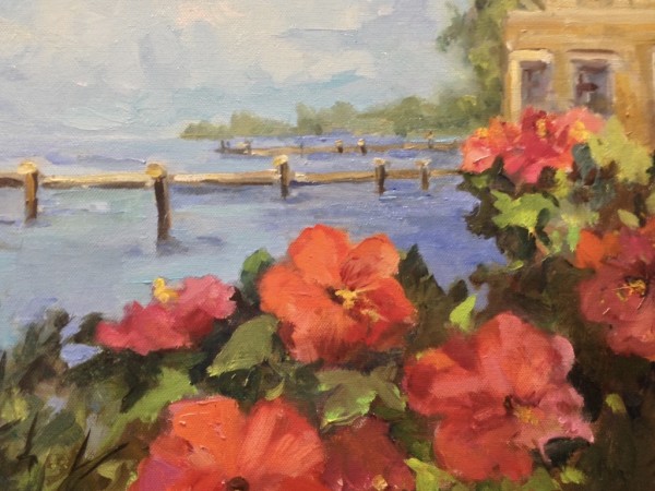 Hibiscus at Mike's Crab House by Penny Smith