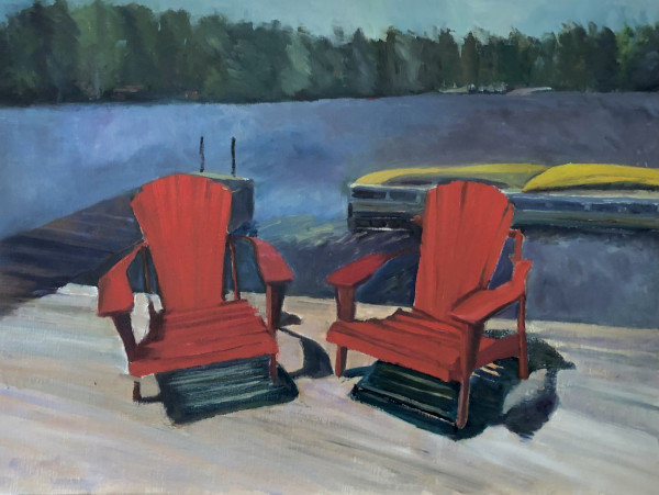 Red Chairs by Nancy Arons