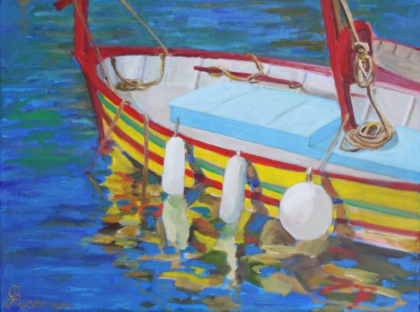 Boat in Collioure by Chris Luckman