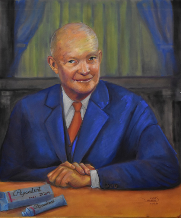 Eisenhower (What do we do with Lumumba, Mr. President?) by Mario Rinaudo, Image 1.