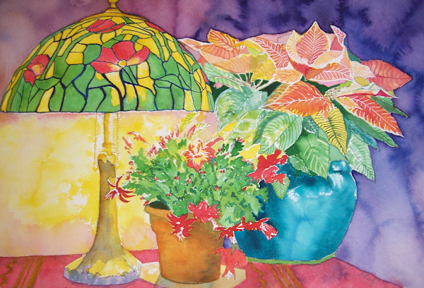 Grandma's Christmas Lamp by Diane Rudzinski