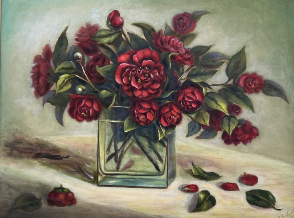 Camellias by Maria Elena Lazarte