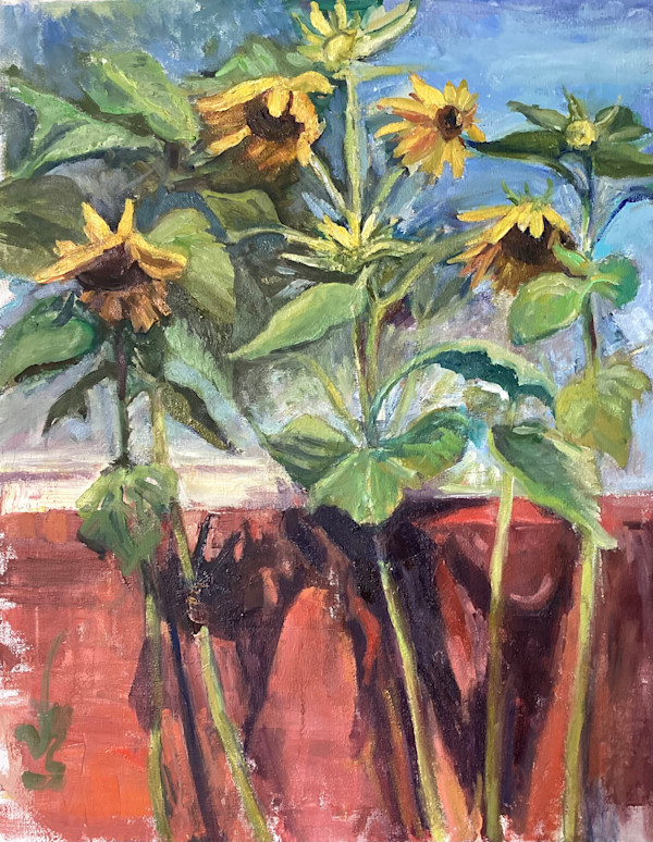 Dad’s Sunflowers by Ruthann Uithol