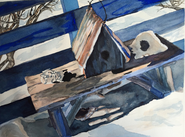 Winter Balcony by Monika Griff