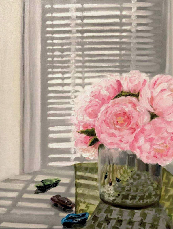 Filtered Light, Toy Cars and Peonies by Xiaoxiao Han, Image 1.