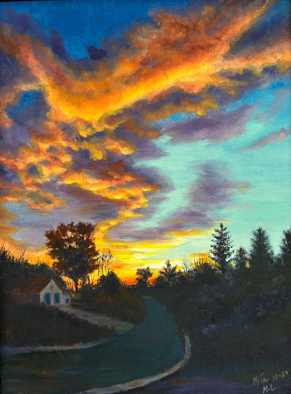 Colorful Sunset by Maria Elena Lazarte