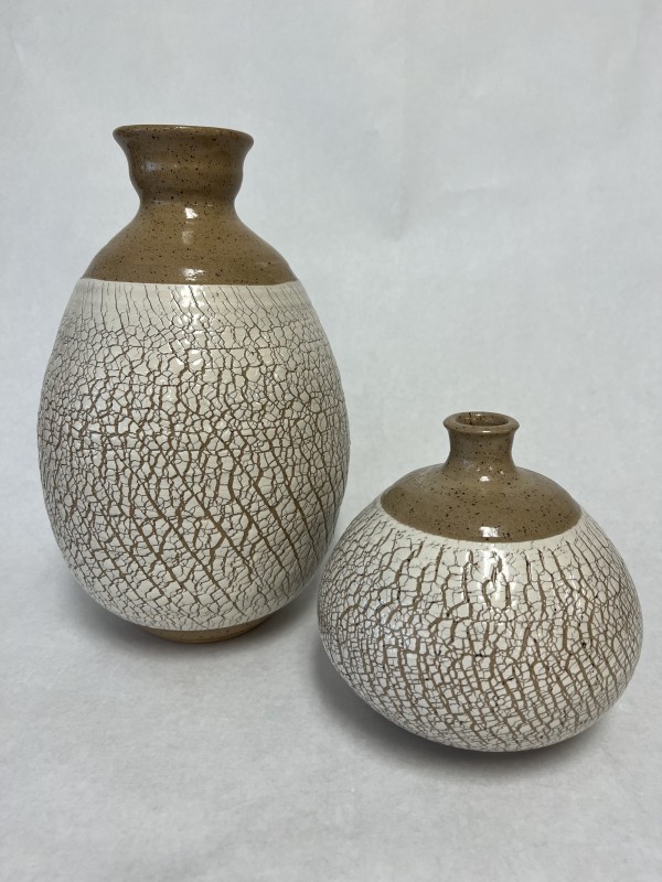 Textured Vase Set by Michael Metzner