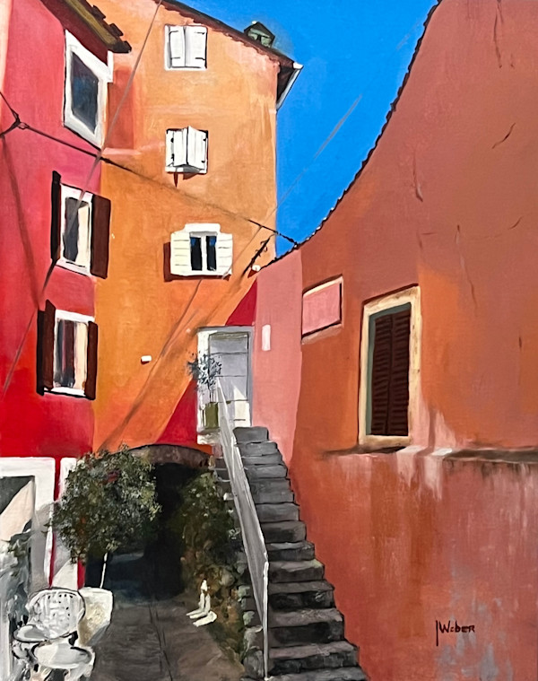 Back Street Rovinj by John Weber