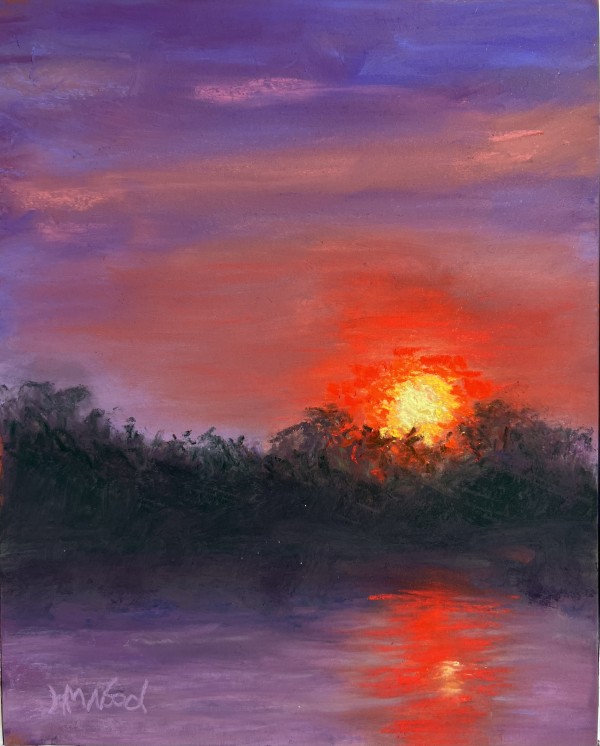 Summer River Sunset by Helen Wood