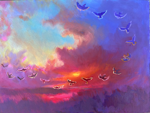 Last Flight for the Day by Nadine Kim