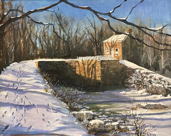 Riley's Lock, Winter by David Allen