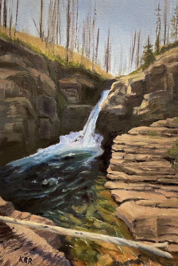 St. Mary's Falls, Glacier by Katherine R. Richards