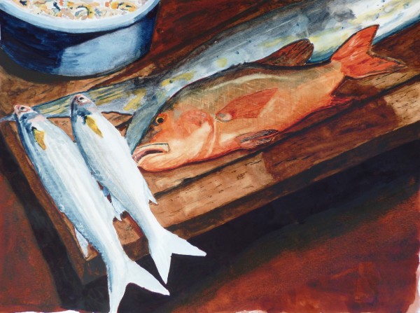 Fish Market in India:  Red Snapper and Friends by Cynthia Cohen