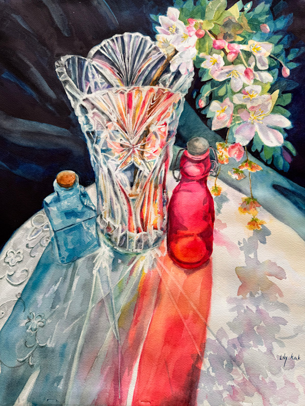 Red, White, and Blue Crystal by Lily Kak