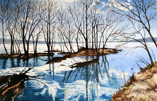 Potomac River in the Winter by Susan Moses