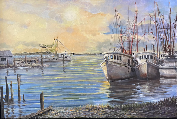 Shrimp Boats, McClellanville, SC by David Allen
