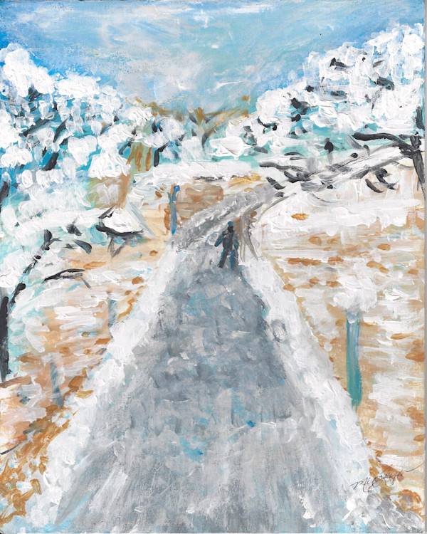 Town in Winter by Merry Lymn