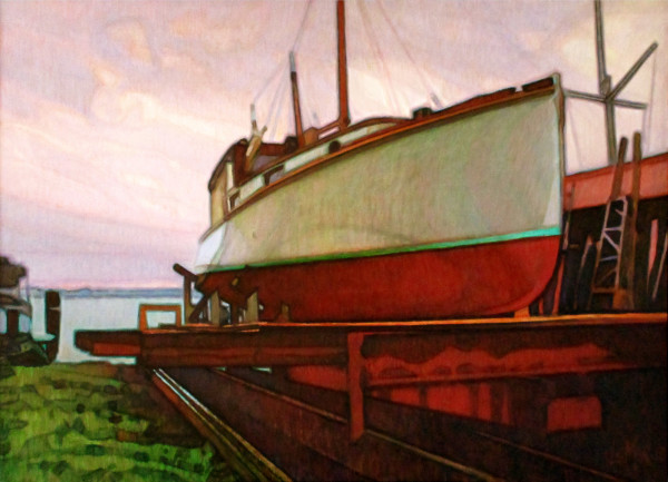 Wet Day, Dry Dock by Robert Le Mar