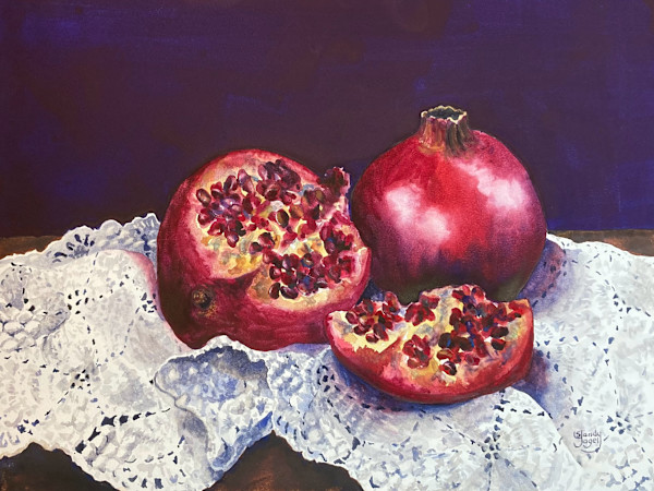 Pomegranates and Lace by Sandy Yagel