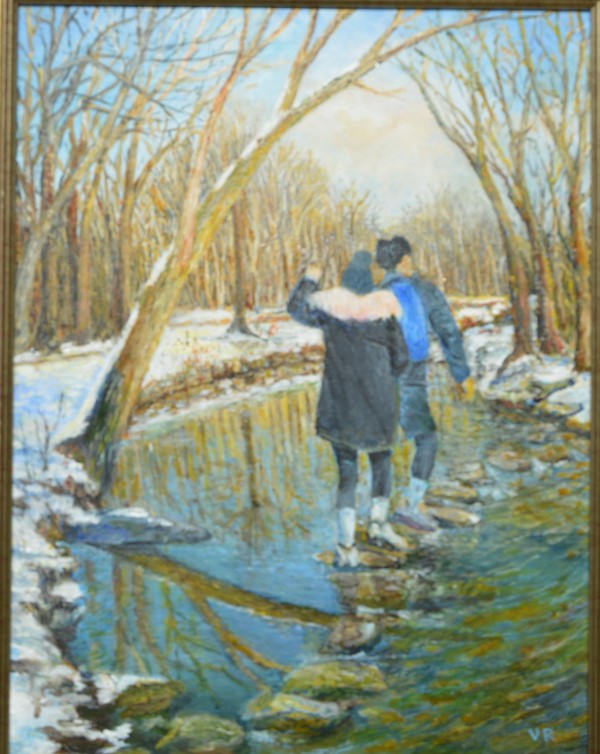 Creek Crossing by Vladimir Ricar